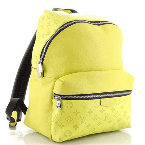 louis vuitton yellow taigarama monogram discovery backpack